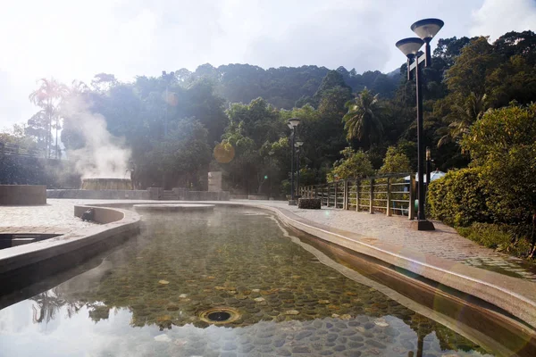 Ruksavarin Hot Spring Ranong Thailand. — Stock Photo, Image