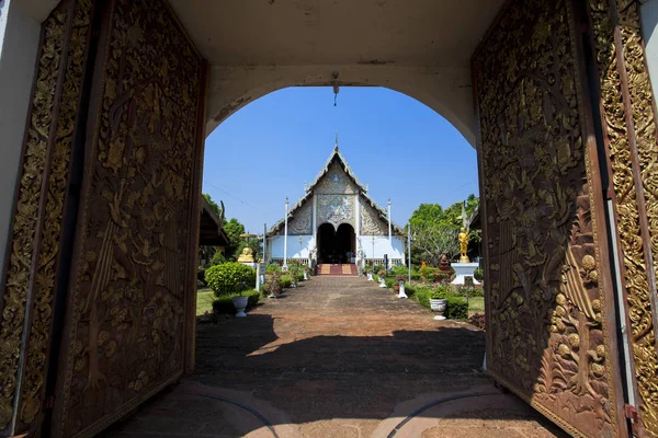Wat Pratchomping Antiguo Antiguo Situado Lampang — Foto de Stock