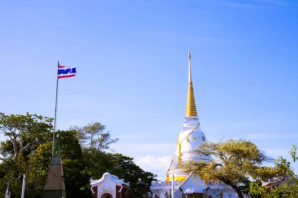 Une Pagode Sainte Sommet Colline Tang Kuan Songkhla — Photo