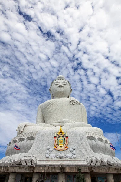 Великий Будда Статуя Була Побудована Високого Пагорба Таїланд Пхукет Видно — стокове фото