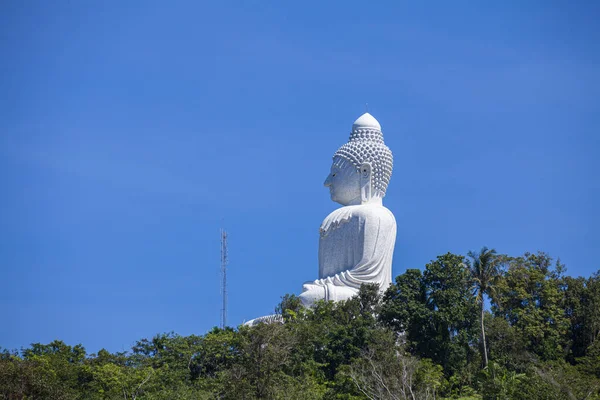 Vacker Utsikt Över Stora Buddha Phuket Berömd Och Populär Thailand — Stockfoto