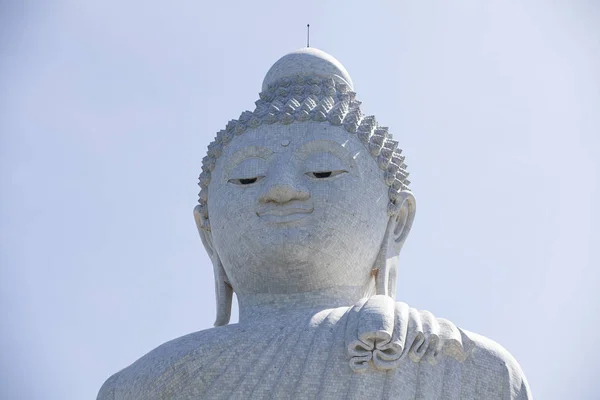 Den Största Vita Heliga Buddhaen Phuket Thailand — Stockfoto