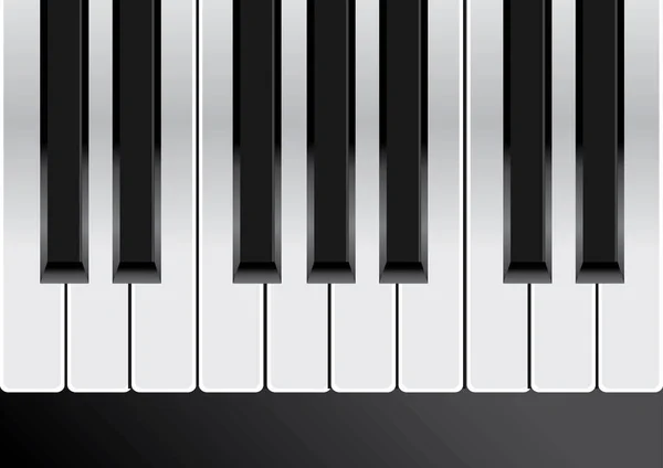 Teclas de piano. Ilustración vectorial sin fisuras . — Vector de stock