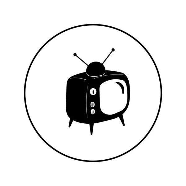 ᐈ Televisor animado de stock, vector televisor retro de dibujos