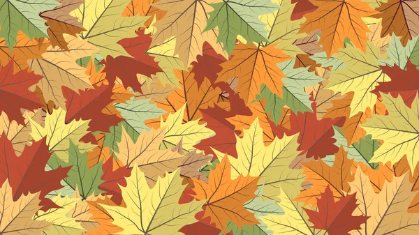 Осенний Фон Красочными Осенними Листьями Клена Векторный Баннер Продажу Реклама — стоковый вектор