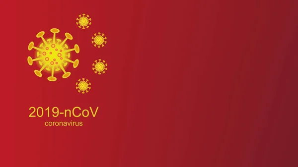 Wabah Coronavirus Dan Penobatan Influenza Background Coronavirus 2019 Ncov Risiko - Stok Vektor