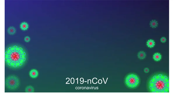 Coronavirus Ausbruch Und Coronaviren Grippe Hintergrund Coronavirus 2019 Ncov Medizinische — Stockvektor