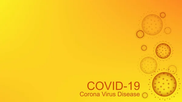 Penyakit Coronavirus COVID-19 dan coronavirus influenza background. Coronavirus 2019-nCoV. Risiko kesehatan, imunologi, virologi, konsep epidemiologi. - Stok Vektor