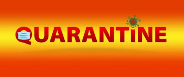 Coronavirus COVID-19 karantina bölgesi. İspanya 'da evinde kal. COVID-19 Corona virüsünün yayılmasını önlemek için karantina kampanyası.