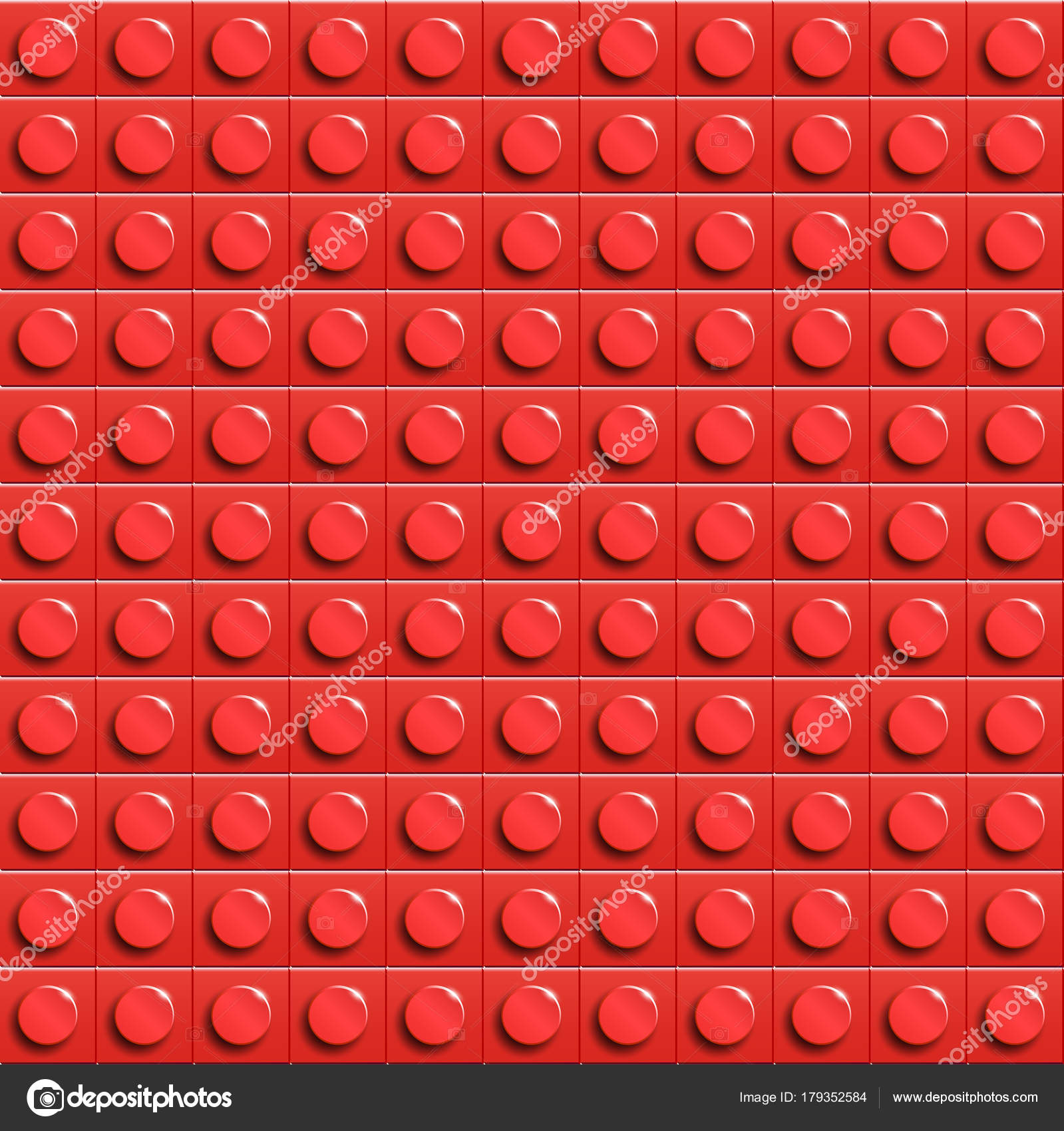 Red Lego Brick Close Up Stock Photo - Download Image Now - Lego