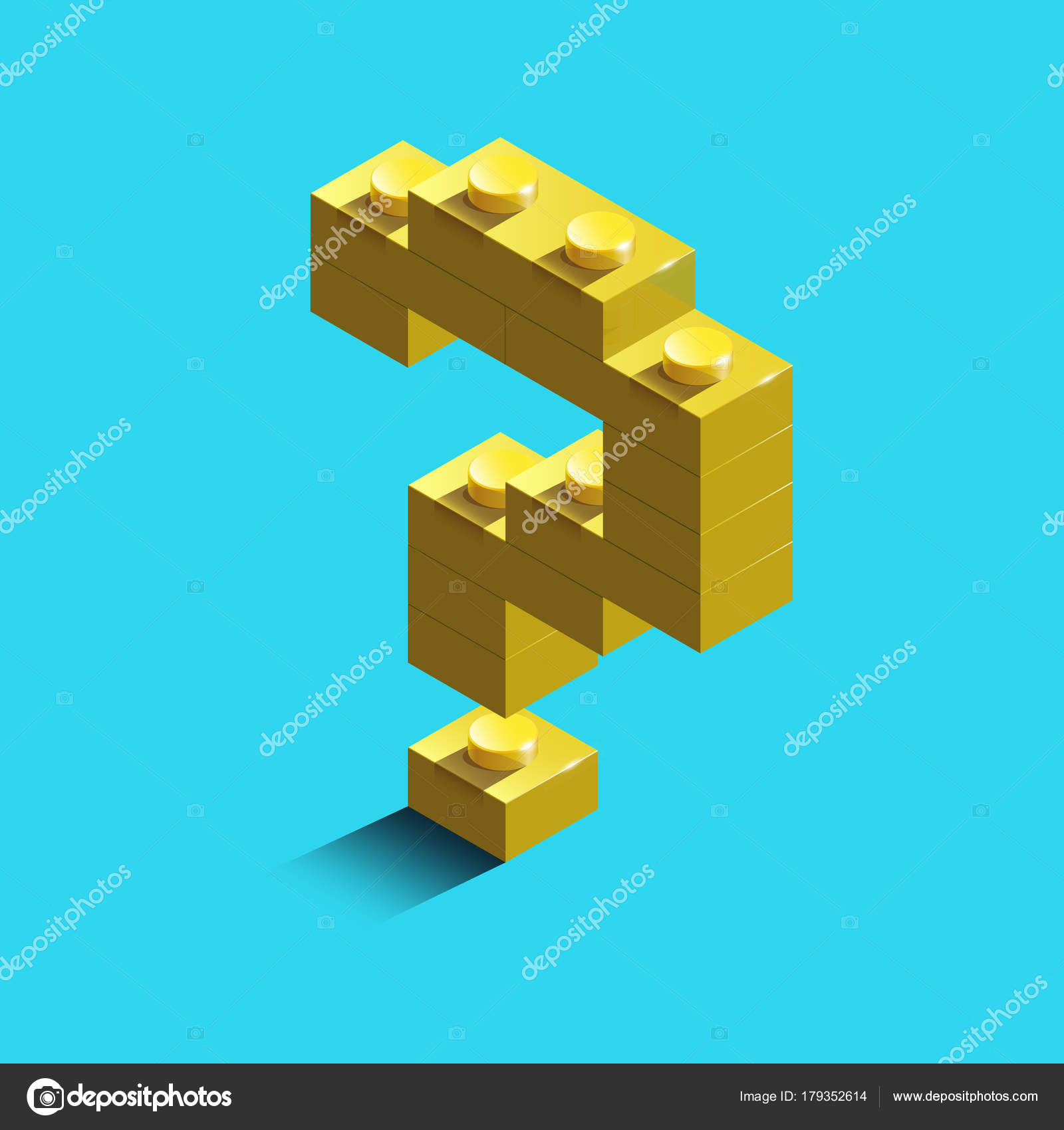 Videnskab råd respons Gold 3d question mark sign icon from constructor Lego bricks., vector  illustration. Didgtal style. Colorful character of alphabet sign font. Lego  background Stock Illustration by ©Oddmary #179352614