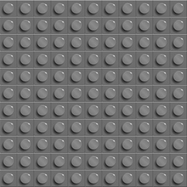 Mükemmel vektör arka plan closeup plastik parlak inşaat blok. Grey. Gri plastik inşaat plaka. tuğla binadan 3d vektör arka plan. Lego arka plan