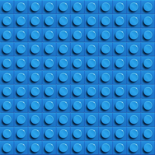 Идеальный векторный фон крупным пластмассовым глянцевым блоком. Синий. Синяя пластиковая конструкция. 3d векторный фон из строительных кирпичей. Фон Lego — стоковый вектор