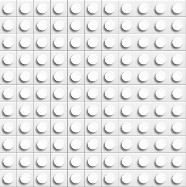 Plastik parlak inşaat blok vektör arka plan. Beyaz. Beyaz plastik inşaat plaka. tuğla binadan 3d vektör arka plan. Lego arka plan