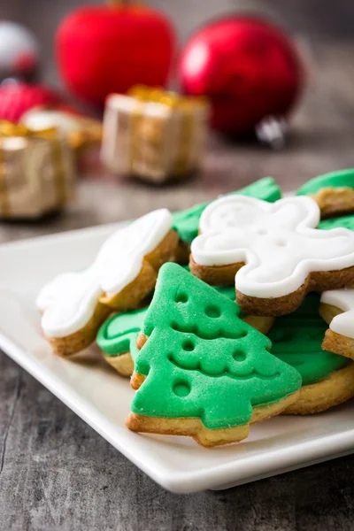 Biscotti di Natale su un piatto — Foto Stock