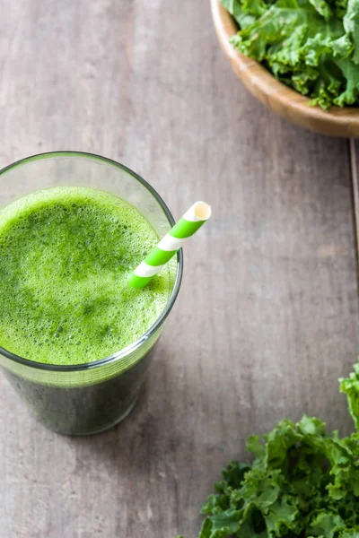 Kale smoothie in glass — Stock Photo, Image