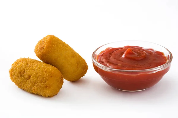 Croquetas tradizionali fritti spagnoli (crocchette ) — Foto Stock