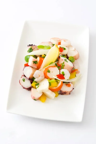 Traditional seafood ceviche from Peru isolated — Stock Photo, Image