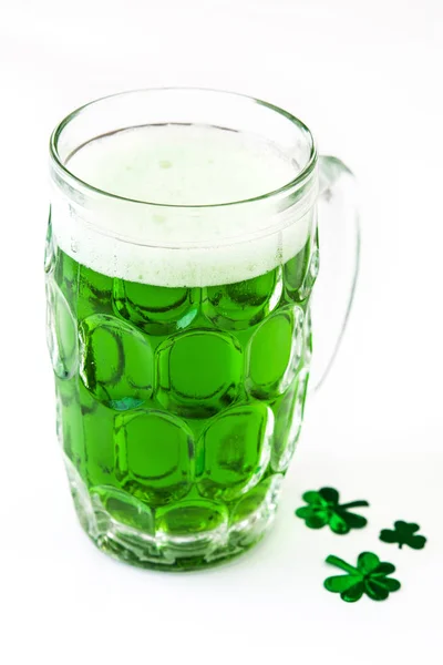 Tradycyjne zimne piwo zielony dla Saint Patrick's Day. Tło. — Zdjęcie stockowe