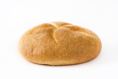 pişmiş ekmek beyaz arkaplanda izole