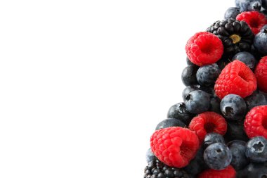 Beyaz arka plan üzerinde izole sağlıklı meyveleri