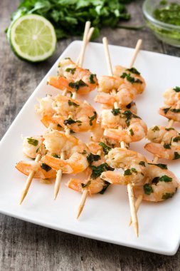 Karides şiş şifreli ahşap tablo