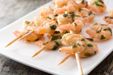 Karides şiş şifreli ahşap tablo