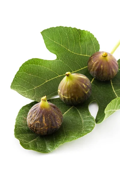 Fresh figs isolated on white background — Stock Photo, Image
