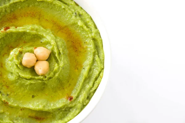 Hummus di lenticchie in ciotola isolato — Foto Stock