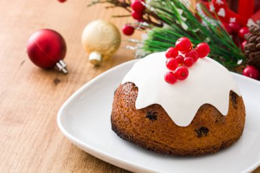 Noel pudingi ahşap tablo