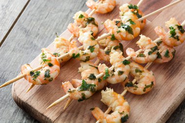 Karides şiş şifreli ahşap tablo