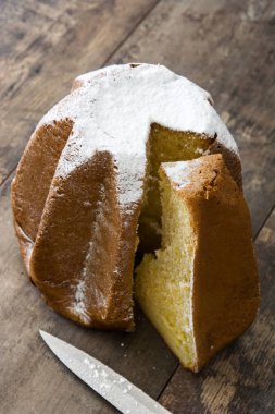 Pandoro Noel kek şeker ahşap tablo