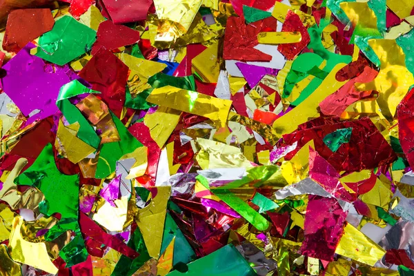 Colorful Confetti Party Concept Background Top View — Stock Photo, Image