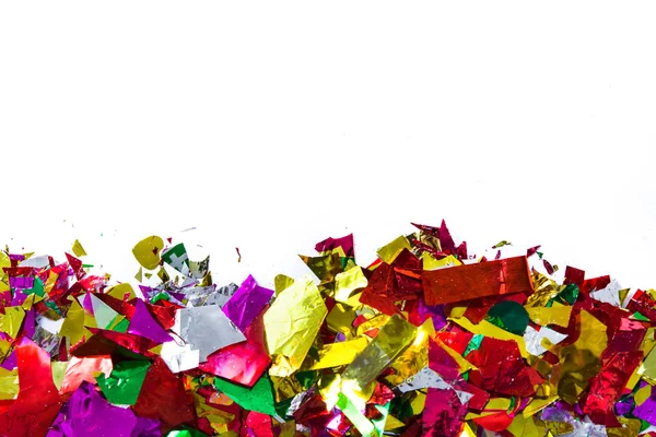 Colorido Confeti Partido Concepto Copyspace Vista Superior — Foto de Stock