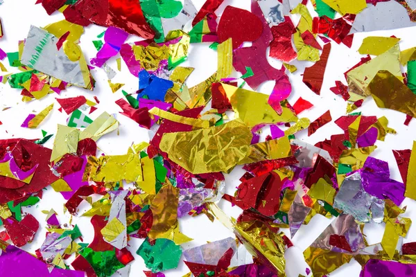 Colorful Confetti Party Concept Background Top View — Stock Photo, Image