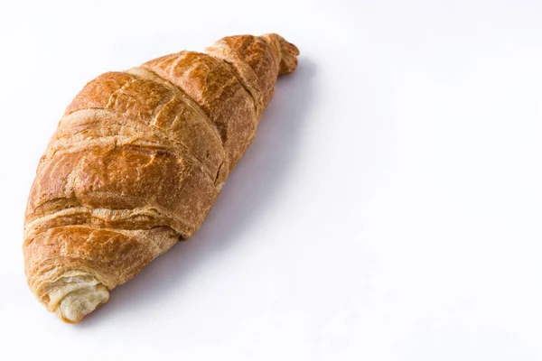 Croissant Isoliert Auf Weißem Hintergrund Kopierraum — Stockfoto