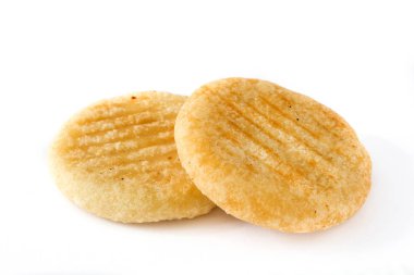 Beyaz arka plan üzerinde izole Arepas. Venezuela geleneksel yemekler