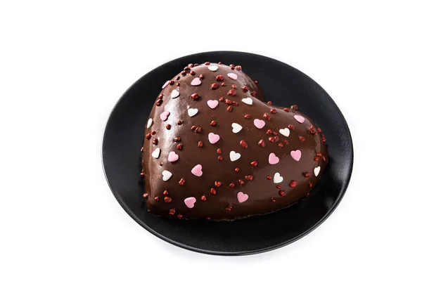 Szív alakú torta Valentin-napra vagy anyák napjára — Stock Fotó