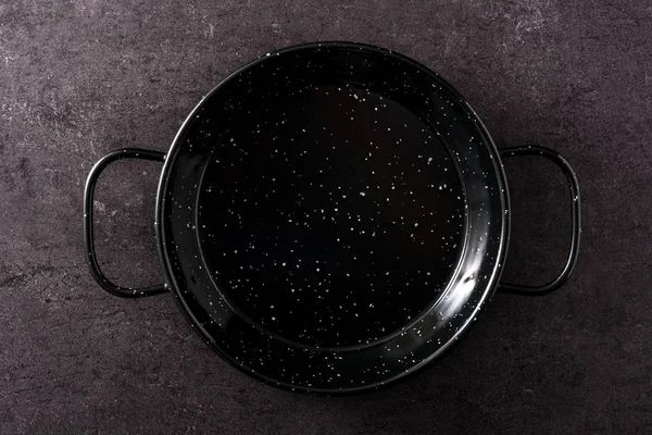 Паэлья пан посуда — стоковое фото