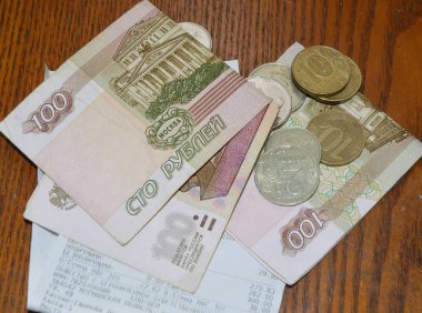 Money and shop check
