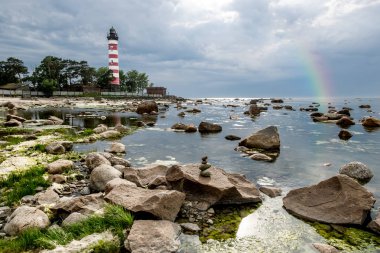 Shepelevsky deniz feneri Leningrad regio Finlandiya Körfezi