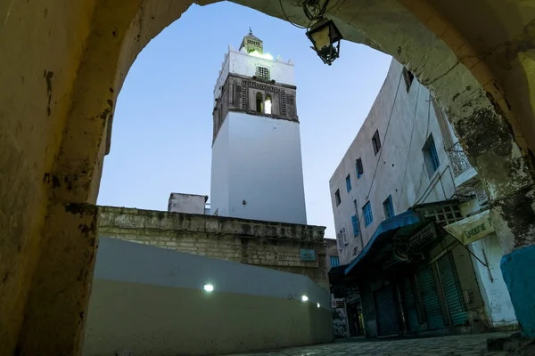 Meczet w starym mieście Sousse Medina w Tunisie — Zdjęcie stockowe