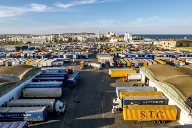 Görüş port La gulet Tunis içinde ve çevresinde