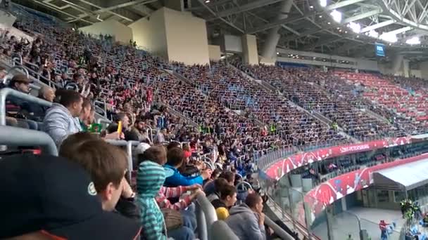 2017年6月22日 圣彼得堡 在圣彼得堡举行的联邦杯足球赛上与喀麦隆和澳大利亚的比赛 — 图库视频影像