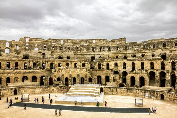 Jam Tunus Mayıs 2013 Tunus Jem Şehrinde Roma Amfitiyatrosu — Stok fotoğraf