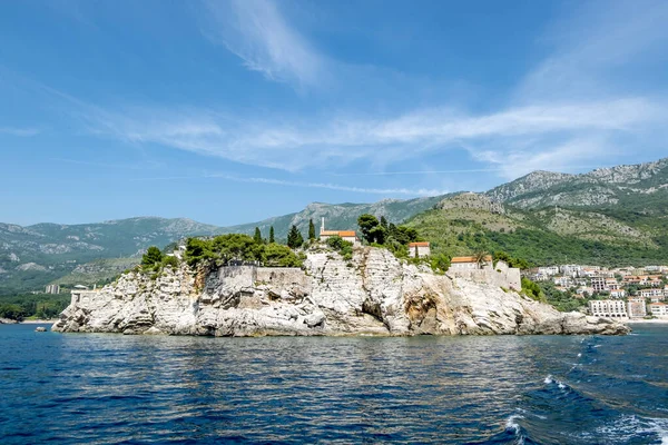 Budva Montenegro June 2015 Island Hotel Sveti Stefan Montenegro Sunny — Stock Photo, Image