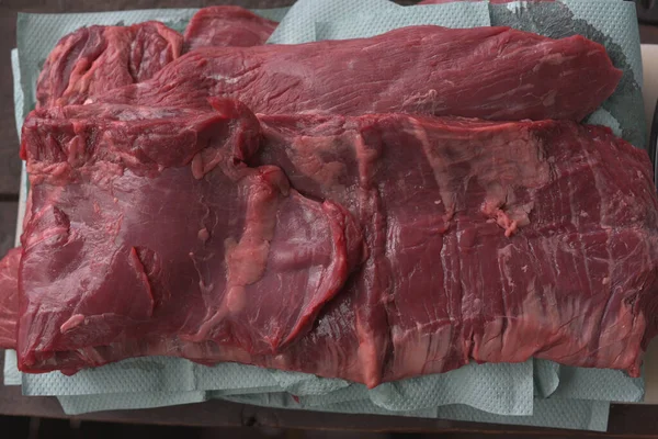 Skert Steak Machete je jedním z nejchutnějších a neobvyklých steaků. Je to vyříznuté z bránice., — Stock fotografie