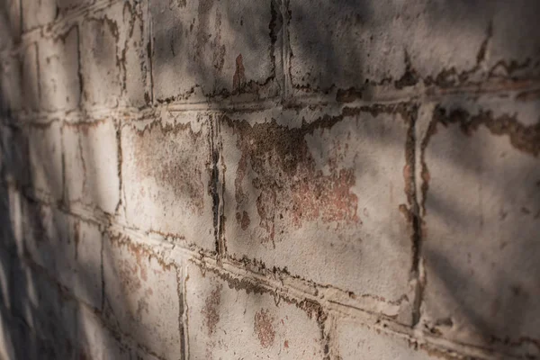 Fondo de textura de pared blanca para la pared de ladrillo blanco antiguo superficie rugosa . — Foto de Stock