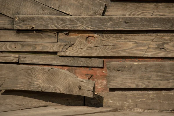 Wood Texture Background Old Panels Dark Brown Wooden Surface Texture — Stock Photo, Image