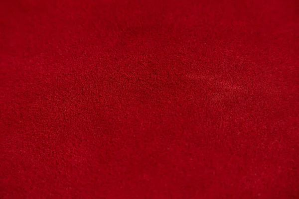 Red Matte Background Suede Fabric Closeup Velvet Texture Seamless Leather — Stock Photo, Image